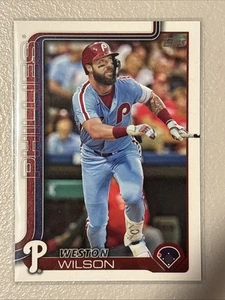 2025 Topps Serie 2 Weston Wilson ALT-1 Phillies - Imagen 1 de 2