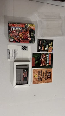 Donkey Kong Country Full Set Box and Manual for Super Nintendo SNES - Image 1 of 4
