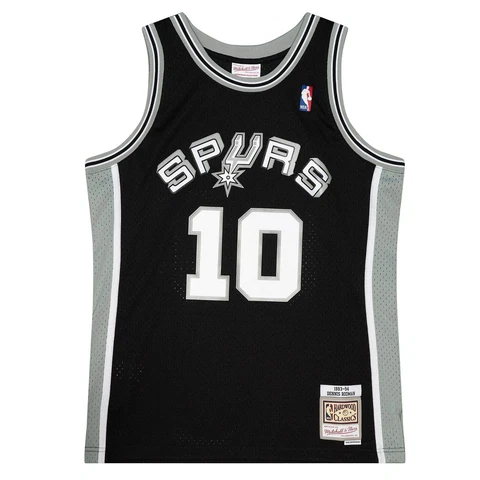 Mitchell & Ness NBA Dark Jersey Spurs 1993 Dennis Rodman Black *NEW* Cover