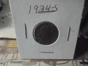 1924 S Lincoln Wheat Cent "GOOD" - Picture 1 of 3