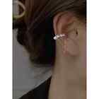Women's Ear Earrings, Piercing-Free Clip Earrings, Pearls, Chain, Fashion