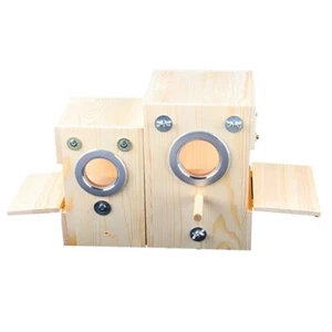 Parakeet Nesting Box Wooden Bird Breeding Nest Parrots Mating House Wood Bird... - Picture 1 of 6