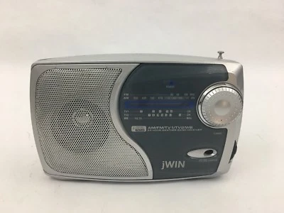 Radio portátil JWIN JX-M9 AM/FM/TV1/TV2 banda meteorológica fuente de alimentación AC/DC Foto 1 de 4