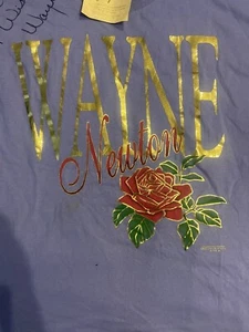 1995 Wayne Newton Tour Anvil T-Shirt Adult Size XXL NWT AUTOGRAPHED - Picture 1 of 9