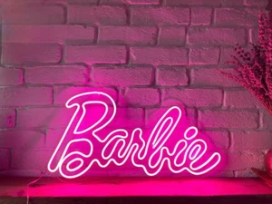 Custom Barbie LED Neon Sign, Birthday, Logo, Neon Art, Gift, Wall Decor - Picture 1 of 5