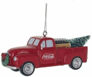 Kurt Adler Coca-Cola® Vintage Red Truck Ornament-Baum-Flaschen-grün-silber-braun - Bild 1 von 8