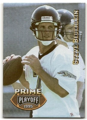 1995 Playoff Prime Steve Beuerlein #127 Jacksonville Jaguars - Image 1 of 2