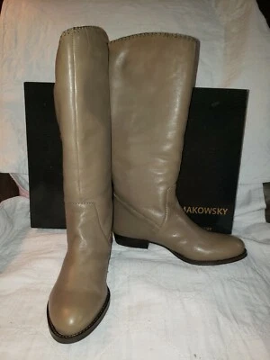 Botas B. Makowsky "BFNaomi" de cuero hasta la pantorrilla con forro interior difuso/lana  Foto 1 de 4