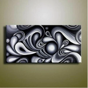 Großes Ölgemälde auf Leinwand Handarbeit Abstrakt Moderne Kunst Wanddeko 48" - Bild 1 von 5