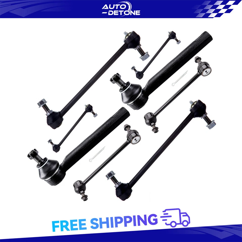 8 Pcs Front Rear Sway Bar End Links Tie Rod Ends Fits Toyota Lexus RX330 RX350 Foto 1 de 4