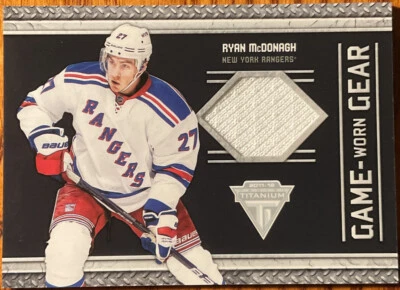 2011-12 Panini Titanium Game Worn Gear Ryan McDonagh #100 New York Rangers - Image 1 of 2