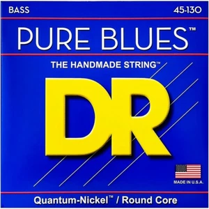 DR Strings PURE BLUES Medium 5-String Bass Strings (45-130) - Picture 1 of 3