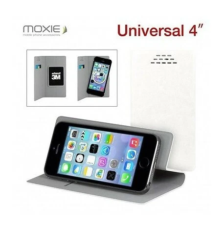 HOUSSE COQUE ETUI ★ MOXIE FOLIO UNIVERSEL ★ ARCHOS TITANIUM 40 40B ★ BLANC - Photo 1/1