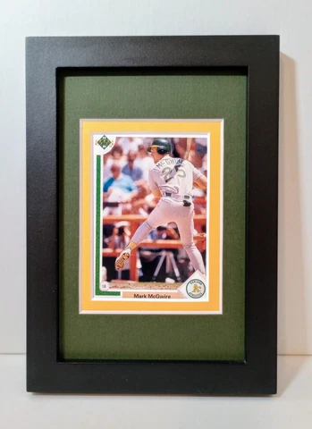 Mark McGwire Oakland Athletics As Display Custom Framed MLB Baseball Card Plaque Cover