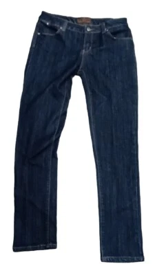 LA Idol USA Dark Wash Denim Blue Jeans Size 11 (31 inseam) Womens Heavy Stitch - Image 1 of 4