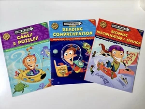 Learn In The Go Workbooks Lot Grades 4-6/ 3 Reading Math Puzzles Skill Practice - Foto 1 di 20