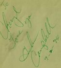 "Entertainment Legends" Glen Campbell Pat Paulson page album signée à la main