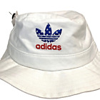 Adidas Americana Unisex White Bucket Hat American Flag Star Sun Shade OSFA, NWT