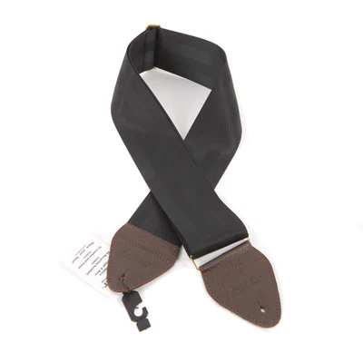 Correa de bajo Souldier Plain Seatbelt 3" - negra y marrón Foto 1 de 2