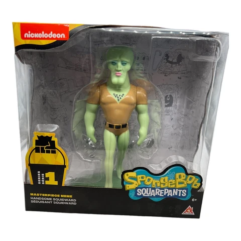 Nickelodeon Spongebob Masterpiece Meme Handsome Squidward Vinyl Figure NIB Cover