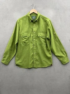 Woolrich Men’s Medium Button Up Shirt Long Sleeve Green - Picture 1 of 10