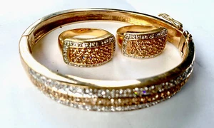 Gold Plated Bracelet and Rings a Lot Of three Pieces  - Picture 1 of 8