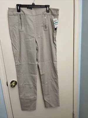 Pantalones ajustados para mujer INC International Concepts nuevos con costuras beige sapo 16 Foto 1 de 4