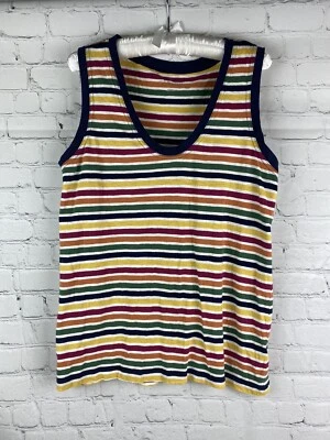 Caslon 中号条纹五颜六色背心 LKNW — 第 1/4 张图片