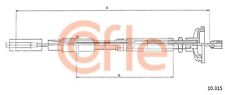 Produktbild - COFLE Kupplungsseil Kupplungszug 10.315 für VW GOLF 1 17 155 JETTA 16 CADDY 14