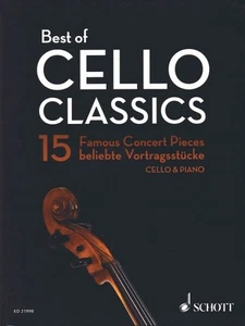 Best of Cello Classics 15 Famous Concert Pieces Cello with Piano Book 049044447 - Picture 1 of 1