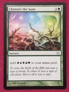 Magic The Gathering FIFTH DAWN CHANNEL THE SUNS green card MTG - Picture 1 of 2