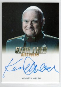 STAR TREK DISCOVERY SEASON 3 KENNETH WELSH SENNA TAL AUTOGRAPH TWIN PEAKS d.2022