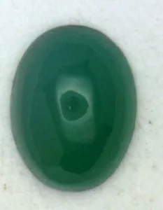 Antik Vintage ovaler grüner Onyx Cabochon Stein 4/gefasst 8 mm x 6 mm #N121 - Bild 1 von 3