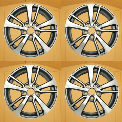 For Toyota RAV4 OEM Design Wheel 17" 2016-2018 Machined Grey Set of 4 Rim 75198 - Image 1 of 4