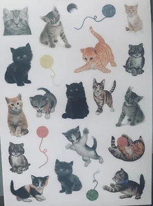 Kitty Cat Kitten Scrapbook Craft Stickers CUTE! - Picture 1 of 1