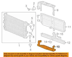 Chevrolet OEM 2018-2021 Equinox Cooling Radiator Lower Baffle 84273390 NIP - Picture 1 of 2