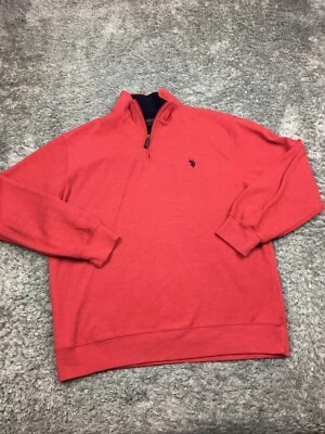 Izod Sweater Mens Size Medium Green Cotton Crew Neck Box Pattern - Image 1 of 4