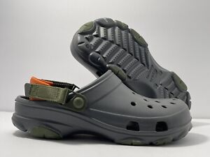 Crocs Clogs Classic All Terrain Clog Clogs Gray / Orange Men Size 9 US