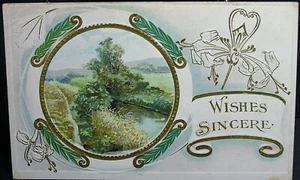 Vintage Geburtstagspostkarte - Wünsche aufrichtig - 1913 - Bild 1 von 2