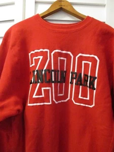 Lincoln Park Zoo Vintage Champion Tejido Inverso EE. UU. Sudadera Roja XXL - Imagen 1 de 5