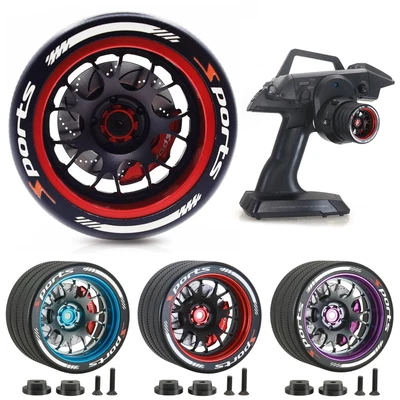 Volante de metal transmisor para SANWA MT4 MT5 M12 M17 Futaba FlySky Wfly Foto 1 de 4