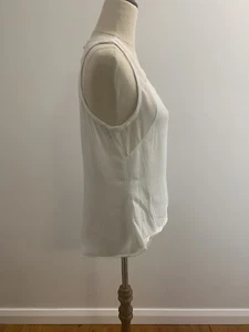 Womens Seduce Mesh White Top Size S Work Smart Casual Wear Summer Excellent Con. - Picture 1 of 6