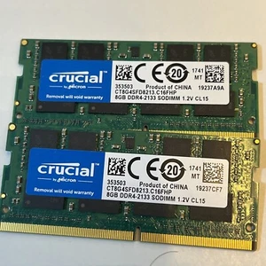 SkHynix, Crucil 8GB  1Rx8  PC4-2400T-SA1-11 Memory (HMA81GS6AFR8N)USE LIKE A NEW - Picture 1 of 5
