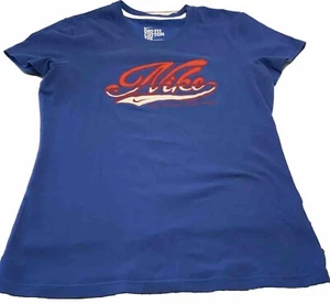 Camiseta deportiva para mujer Nike gráfica azul talla grande manga corta - Imagen 1 de 8