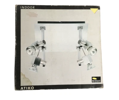 Lampada da soffitto Lampadari 4 faretti luci 50 W cromo satinato Brilliant Atiko - Immagine 1 di 4