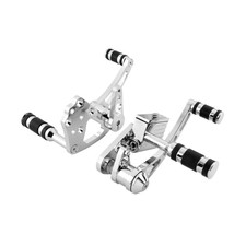 Novo em folha Biker's Choice Controles Padrão Cromado Para Frente 5/8" Cl #056183