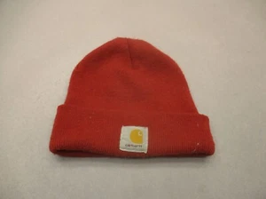 Gorro Carhartt Talla Única Adulto Unisex Rojo Elastizado Invierno Tejido Puños 6E - Imagen 1 de 4