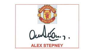 SIGNED 6x4 MANCHESTER UNITED RETIRED PLAYERS CARDS - Picture 1 of 17