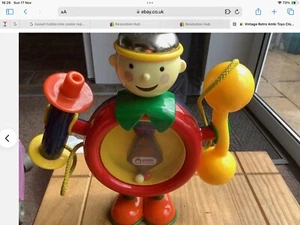 Ambi Toys Vintage Retro Clown Baby Toy. Rattle & Whistle. - Picture 1 of 6