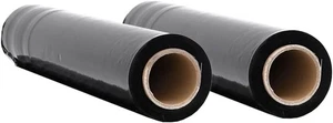 2x DEHNVERPACKUNGSFOLIE SCHWARZ 23μm 50cm x 150m Verpackungsfolie - Bild 1 von 4